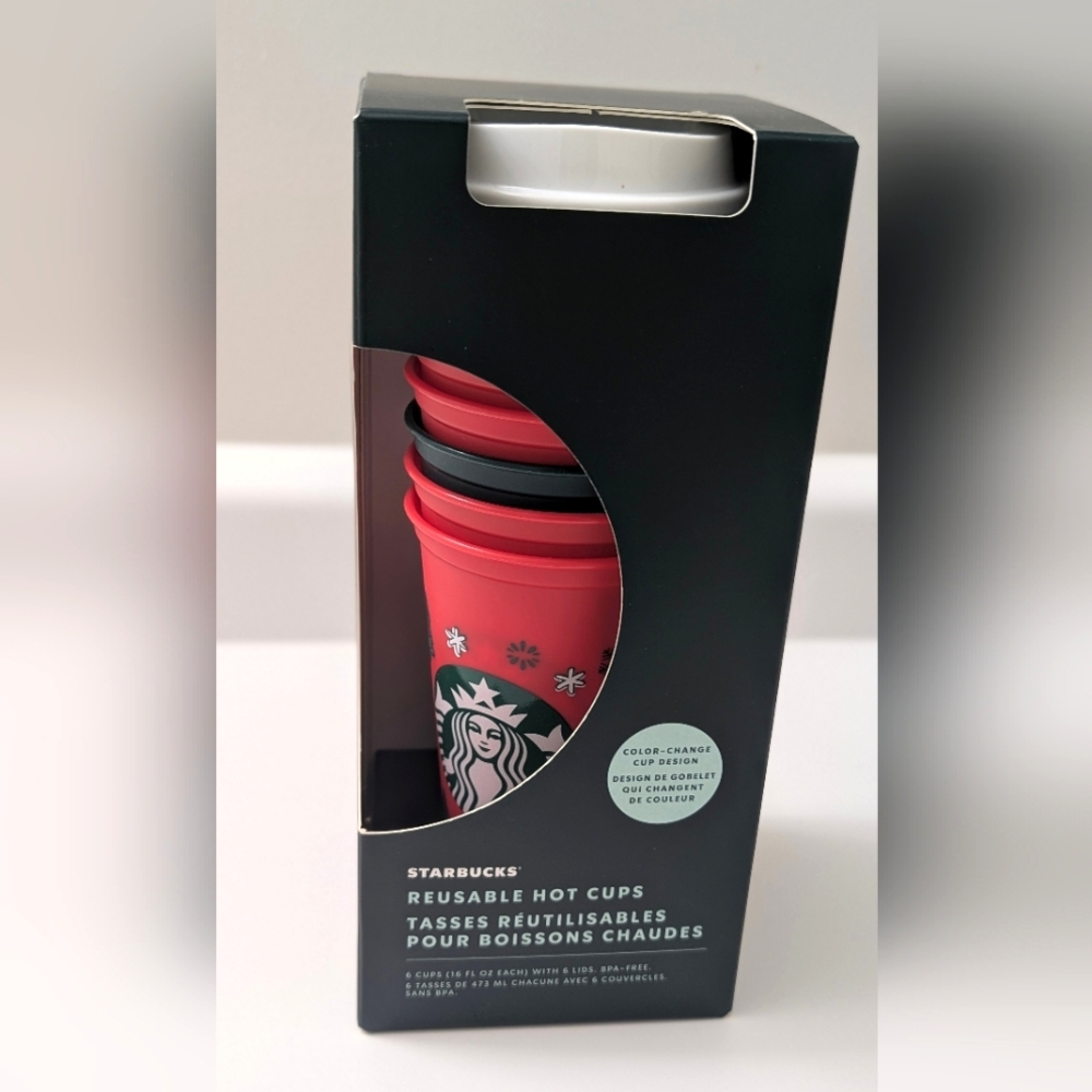 Starbucks Holiday Colour Changing Hot Cup 6 Pack